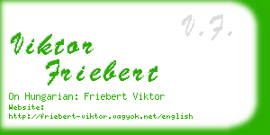 viktor friebert business card